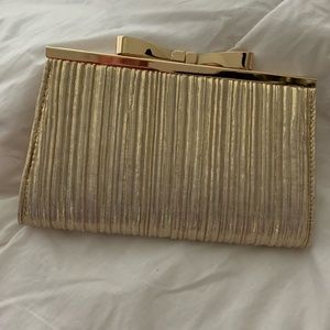 NEW Gold Clutch Purse